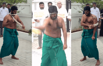 तमिलनाडु बीजेपी अध्यक्ष के. अन्नामलाई का अनोखा विरोध: आत्म-प्रायश्चित से डीएमके सरकार को घेरा