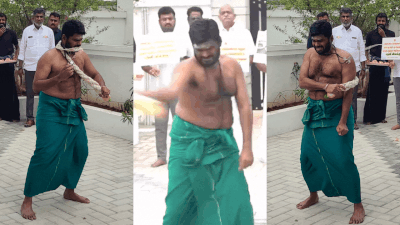 तमिलनाडु बीजेपी अध्यक्ष के. अन्नामलाई का अनोखा विरोध: आत्म-प्रायश्चित से डीएमके सरकार को घेरा